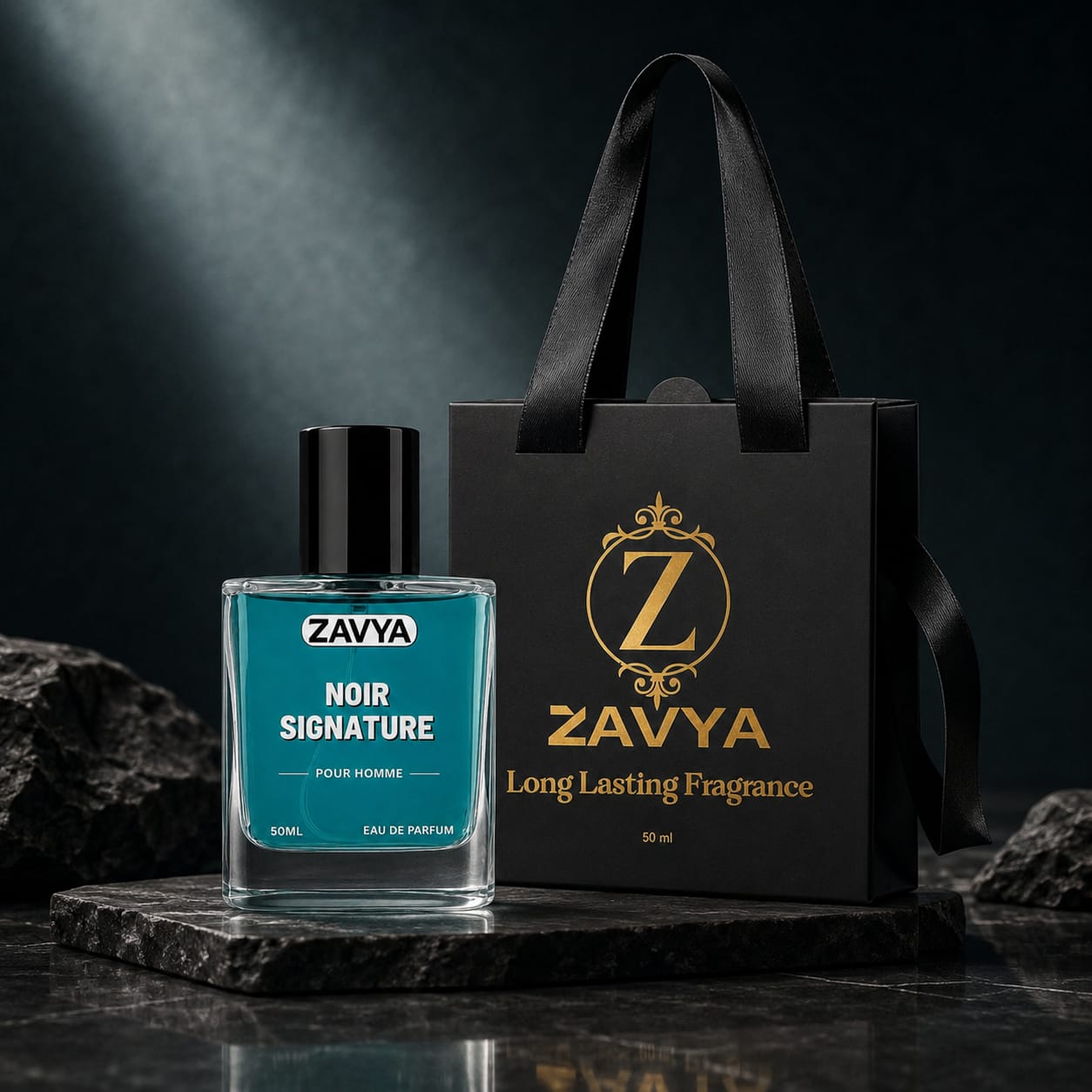 ZAVYA Noir Signature | Long-Lasting Men's Perfume | Inspired by Janan Sports | 50ml EDP