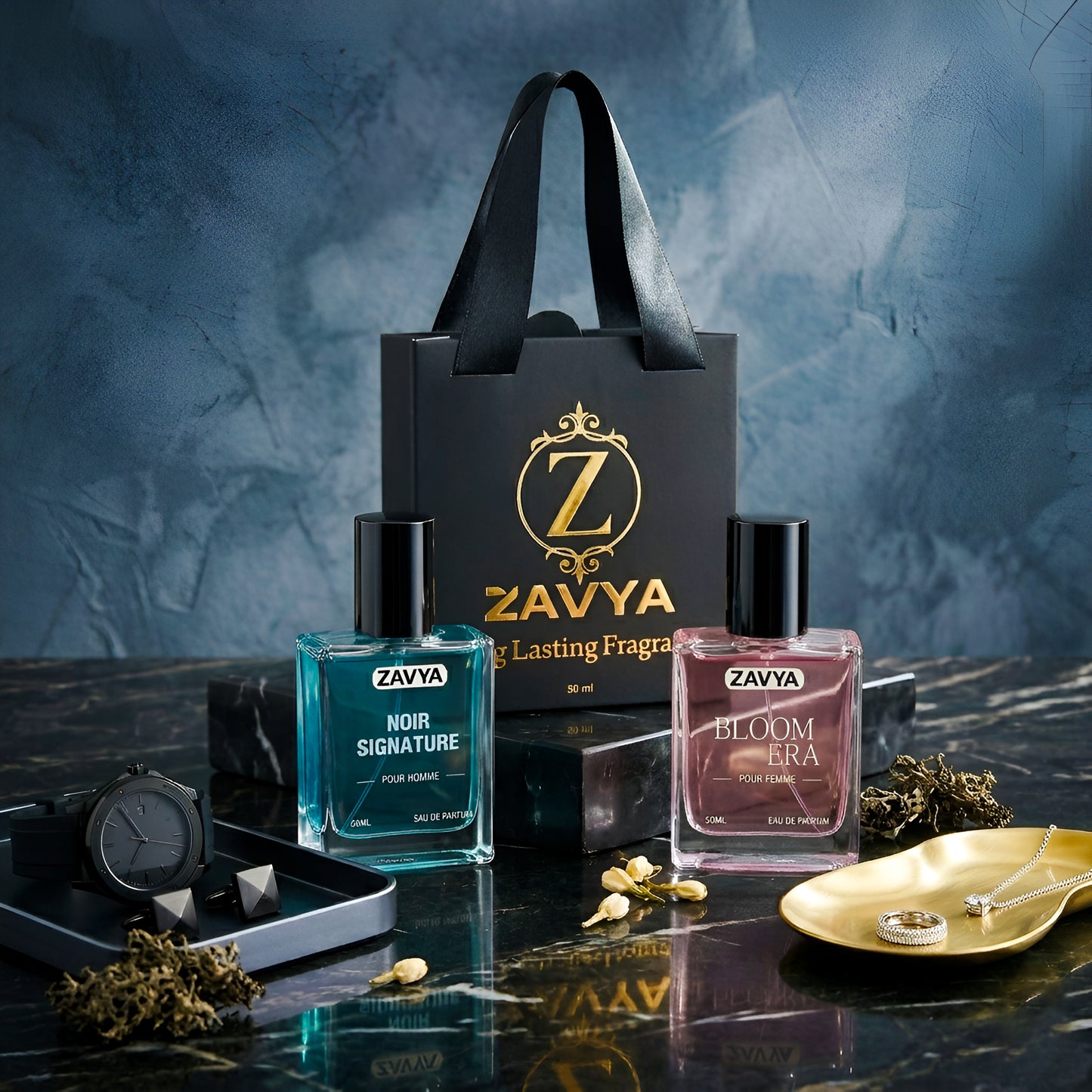 ZAVYA Signature Duo Bundle | Perfume Gift Set for Men & Women | 2x50ml EDP