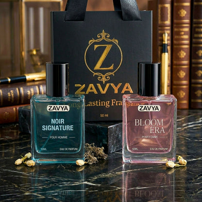 ZAVYA Signature Duo Bundle | Perfume Gift Set for Men & Women | 2x50ml EDP